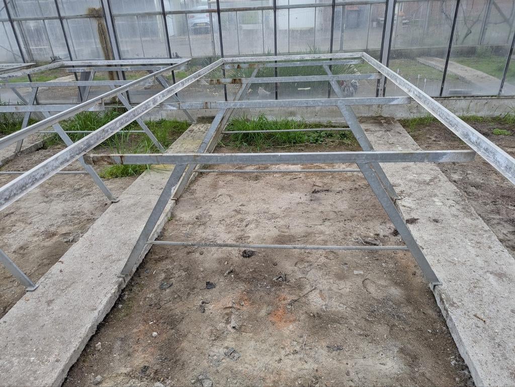 Gegalvaniseerde kweek tafel frames voor kwekerij of moestuin, Tuin en Terras, Kweekspullen, Ophalen, Zo goed als nieuw, Kweektafel