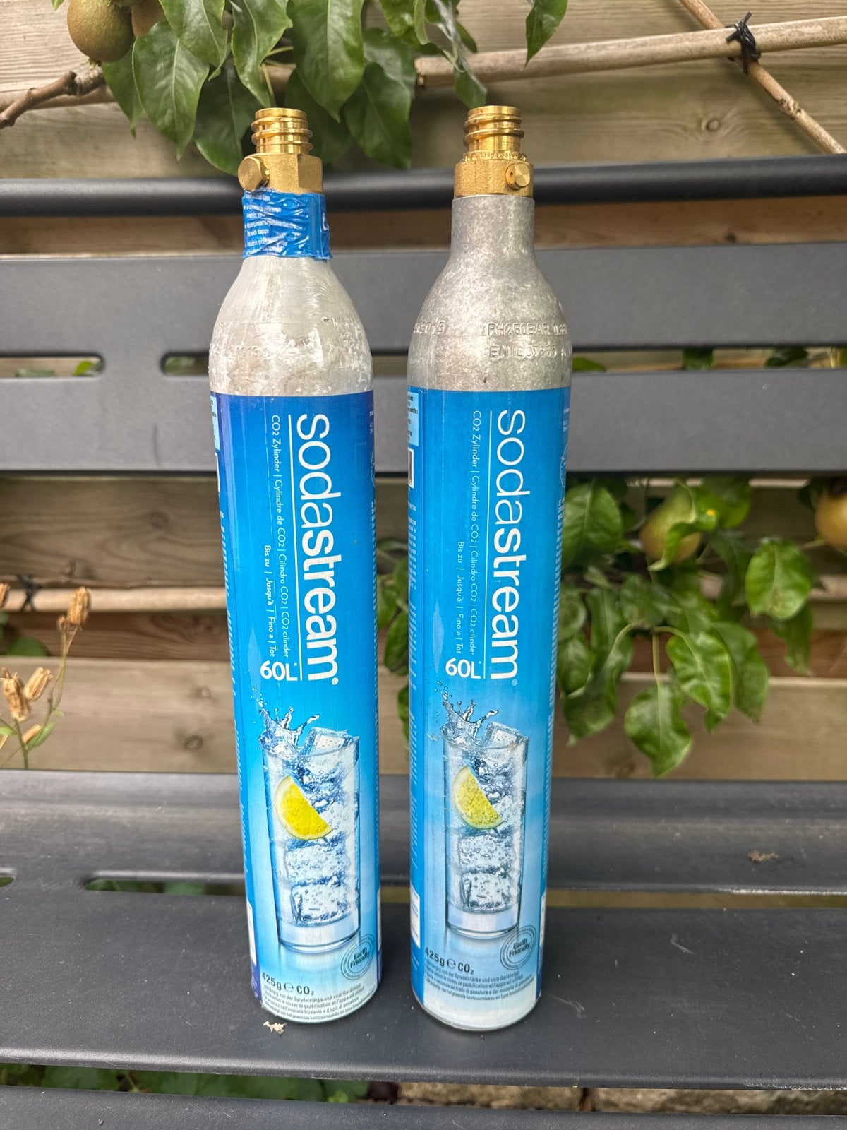 2x Sodastream CO2 cilinders 60L, Ophalen of Verzenden, Gebruikt