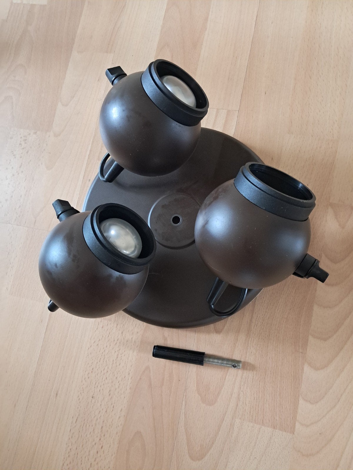 Retro 3-spot kogel lampen / spotjes, Ophalen of Verzenden, Zo goed als nieuw