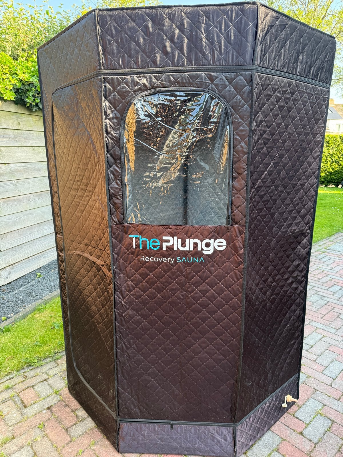 Mobiele stoomcabine - 1 persoons, 2m hoog, Ophalen, Zo goed als nieuw, Complete sauna
