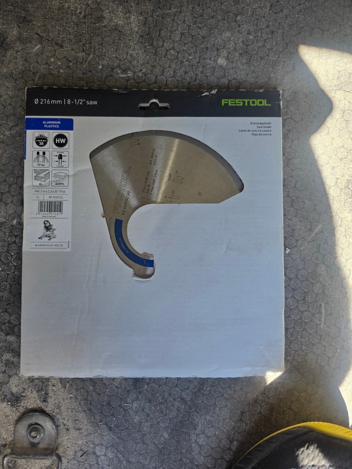 ​Festool Zaagblad Aluminium/Plastics 216x2,3x30 TF64, Ophalen of Verzenden, Nieuw, Douche