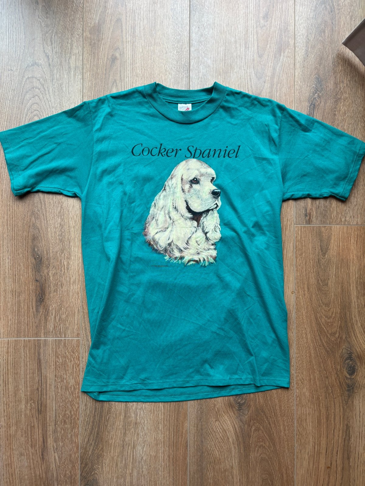 Vintage Jerzees Cocker Spaniel T-shirt Maat M, Kleding | Dames, T-shirts, Maat 38/40 (M), Verzenden, Korte mouw, Gedragen