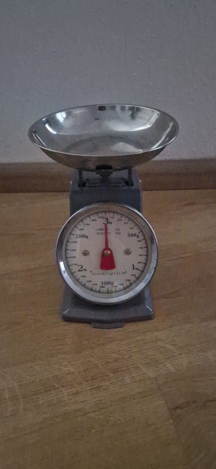 Analoge keukenweegschaal Bloomingville tot 3 kg, Overige typen, Ophalen of Verzenden, Gebruikt, Overige merken