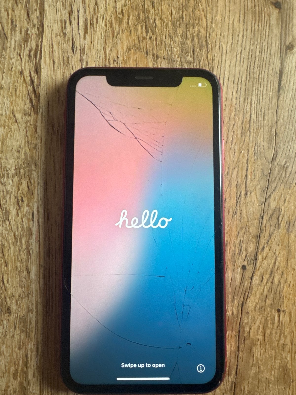 iPhone XR - Rood - Gebarsten scherm, Ophalen of Verzenden, Niet werkend, Rood, IPhone XR