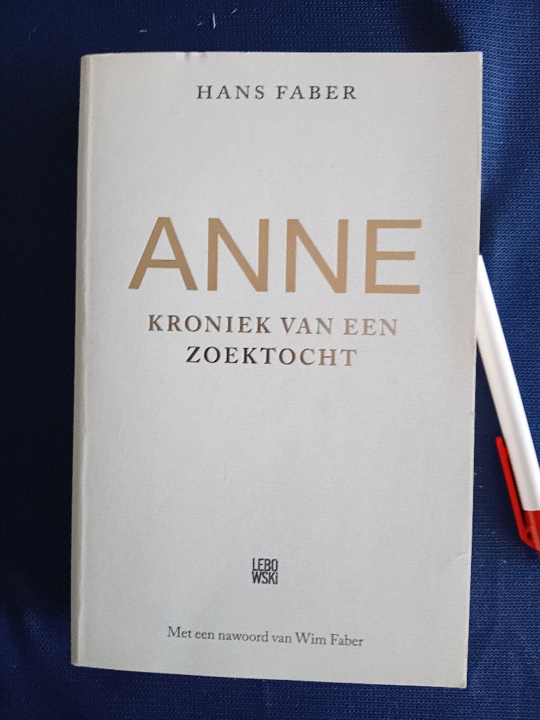 Hans Faber. Anne., Boeken, Ophalen of Verzenden, Gelezen