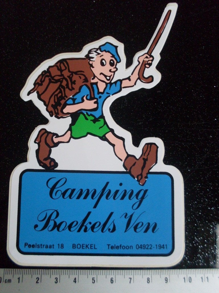 sticker camping boekels ven boekel logo, Verzamelen, Stickers, Verzenden, Zo goed als nieuw, Bedrijf of Vereniging