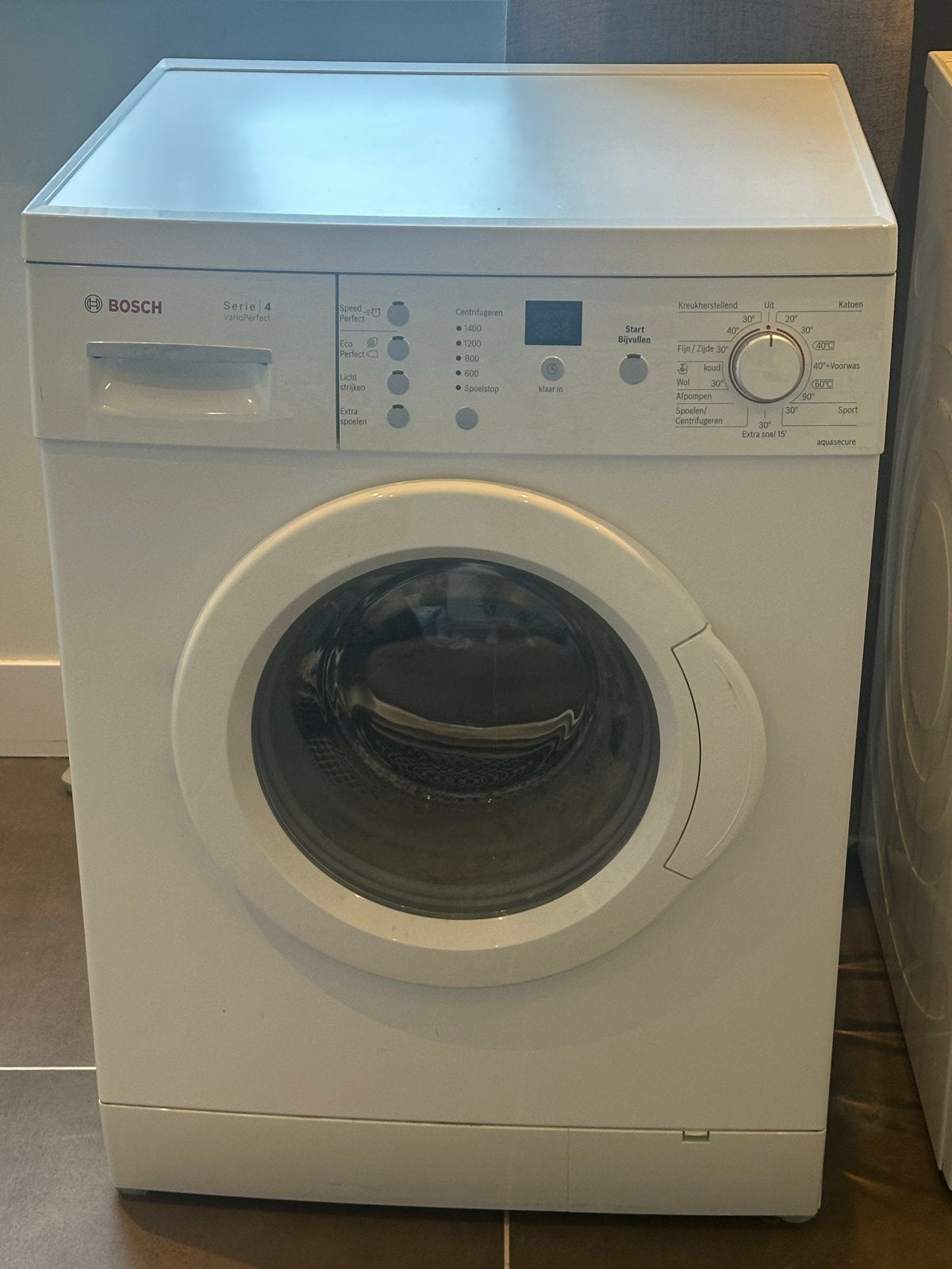 Bosch Serie 4 Wasmachine WAE28326NL - 7kg, 1400 toeren, Witgoed en Apparatuur, Ophalen, Gebruikt, Voorlader, Kort programma
