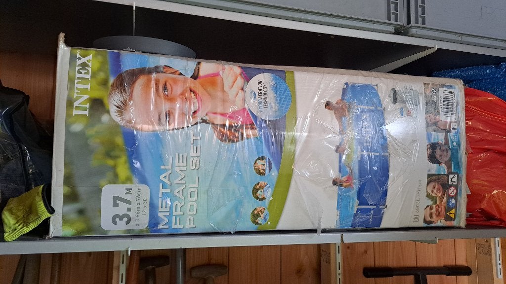 Rond Intex Zwembad 366 met filterpomp en afdekzeil, Ophalen, Minder dan 80 cm, Rond, 300 cm of meer