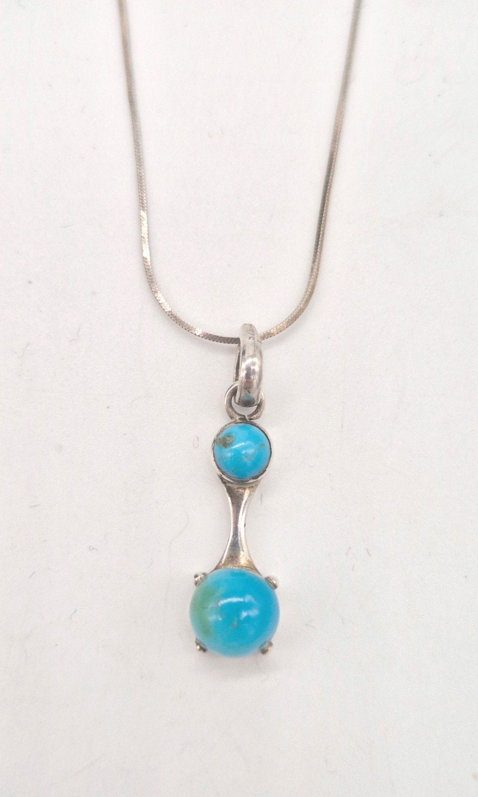 Zilveren ketting met vintage Navajo stijl hanger 925, Verzenden, Gebruikt, Zilver, Zilver
