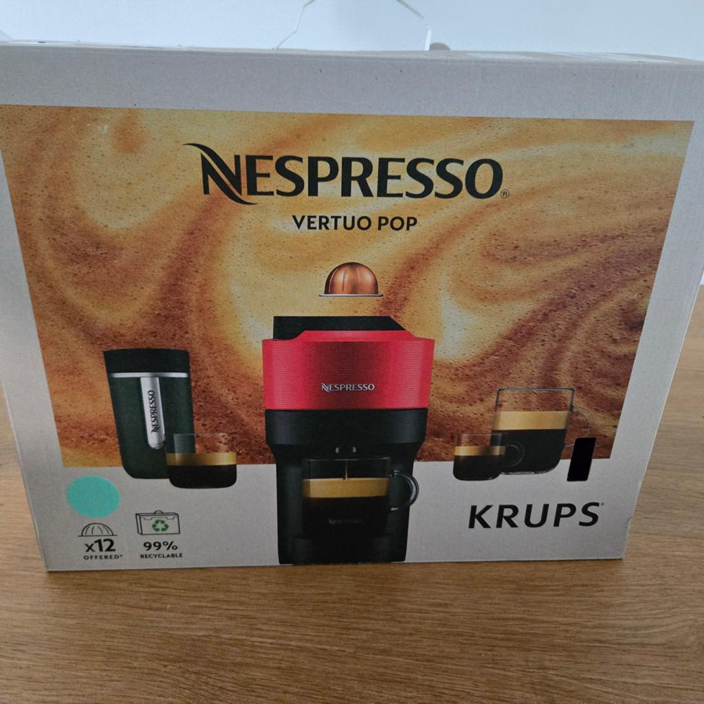 Nespresso Vertuo Pop Krups Koffiemachine - Nieuw in doos, Koffiepads en cups, 10 kopjes of meer, Ophalen of Verzenden, Koffiemachine