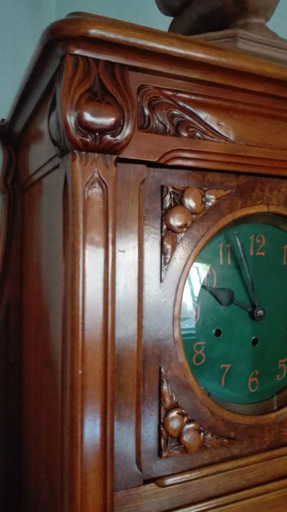 Art nouveau staand horloge frankrijk, Ophalen