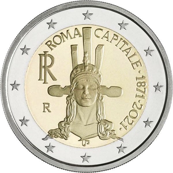 2 euro Italie 2021 - Rome (UNC), Postzegels en Munten, Munten | Europa | Euromunten, Ophalen of Verzenden, Italië, 2 euro, Losse munt