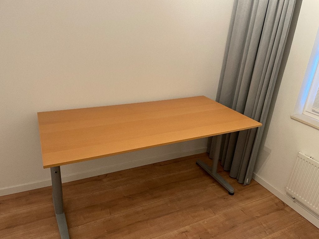 IKEA Galant bureau, Overige typen, 160 cm, Gebruikt, Bruin