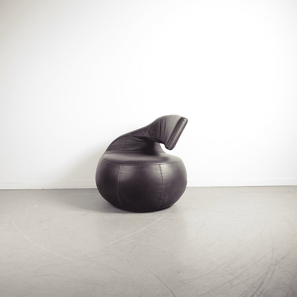 Leolux Gisa Fauteuil Aubergine Leer, Niet ingevuld, Zo goed als nieuw, Niet ingevuld, Niet ingevuld