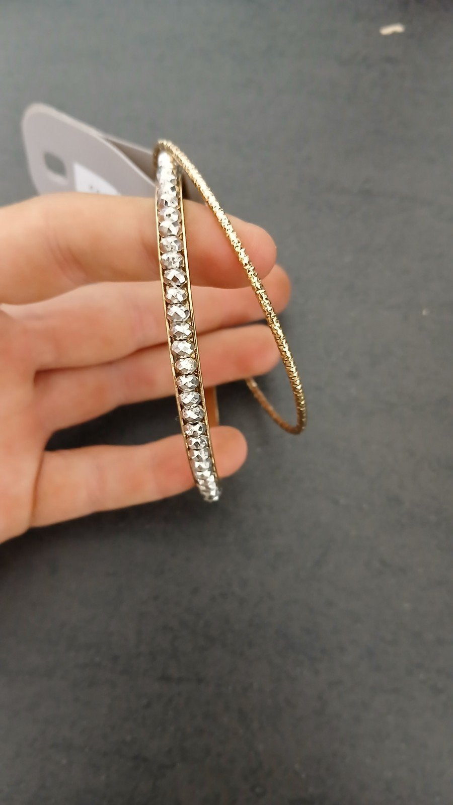 Gouden HEMA oorringen met strass, Overige materialen, Hangers, Nieuw, Ophalen of Verzenden