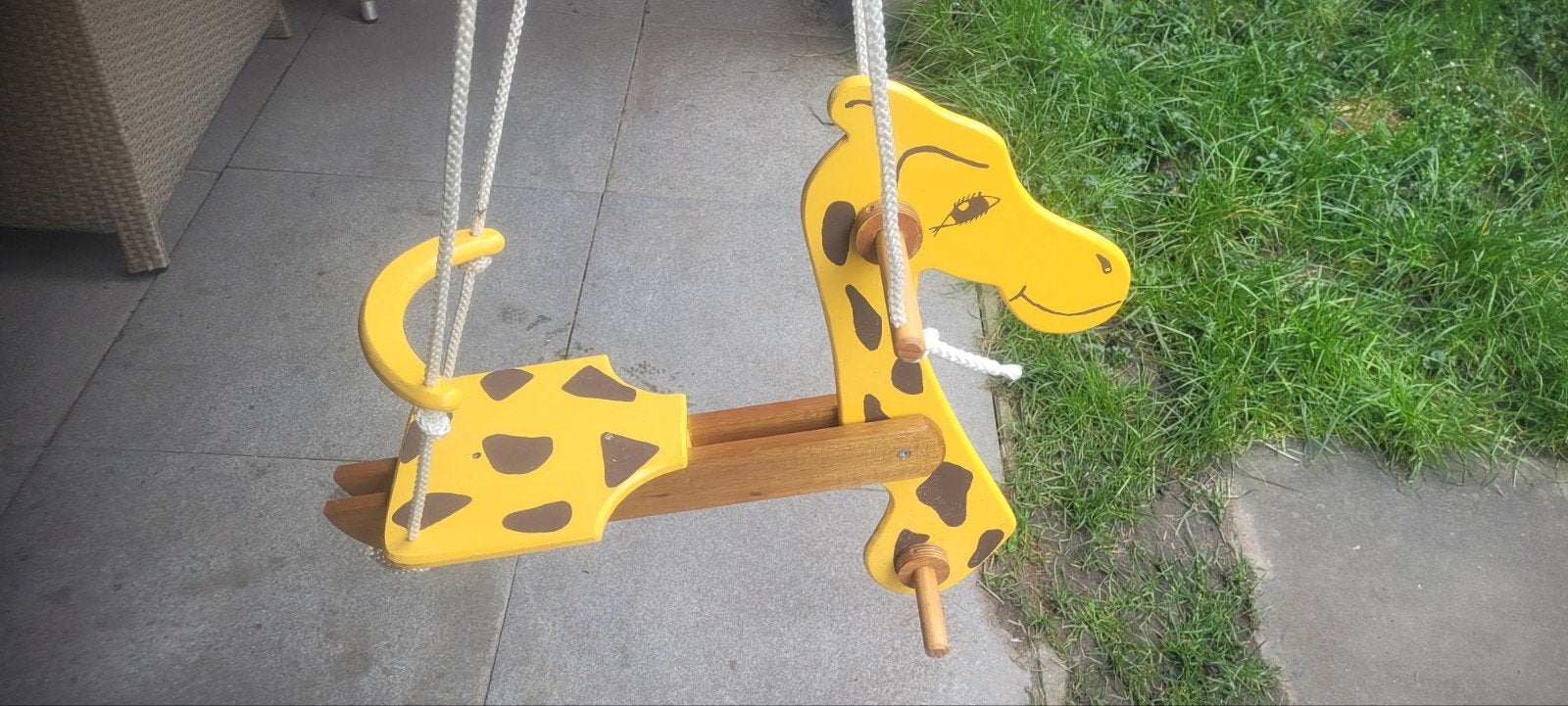Schommelstoel voor baby's en peuters - Giraffe design, Kinderen en Baby's, Ophalen of Verzenden, Zo goed als nieuw, Schommel