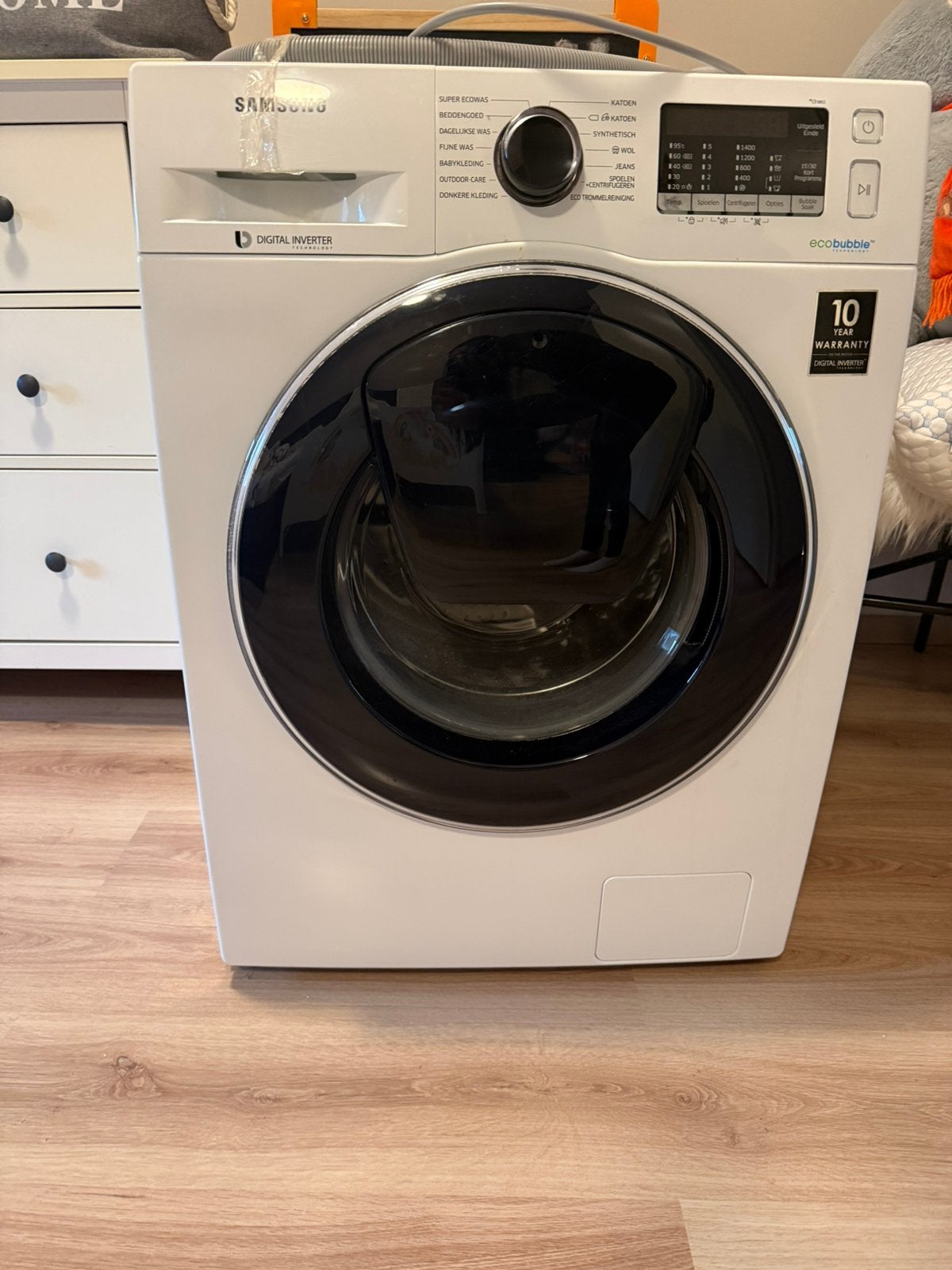 Geatis Wasmachine Samsung defect deur, Witgoed en Apparatuur, Ophalen, Zo goed als nieuw, 85 tot 90 cm, 1200 tot 1600 toeren