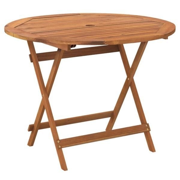 Tuintafel inklapbaar Ø 90x75 cm  acaciahout -nieuw in doos-, ., Nieuw, Ophalen of Verzenden, .