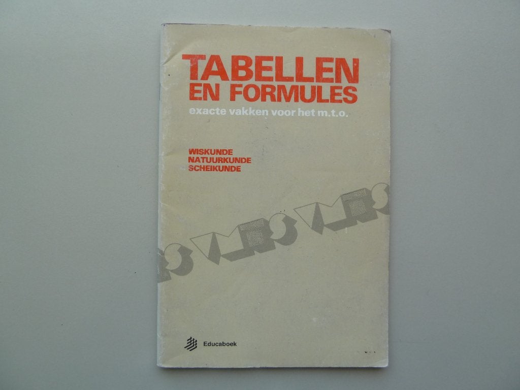 Tabellen en Formules, Ophalen of Verzenden, Beta, Gelezen, MBO