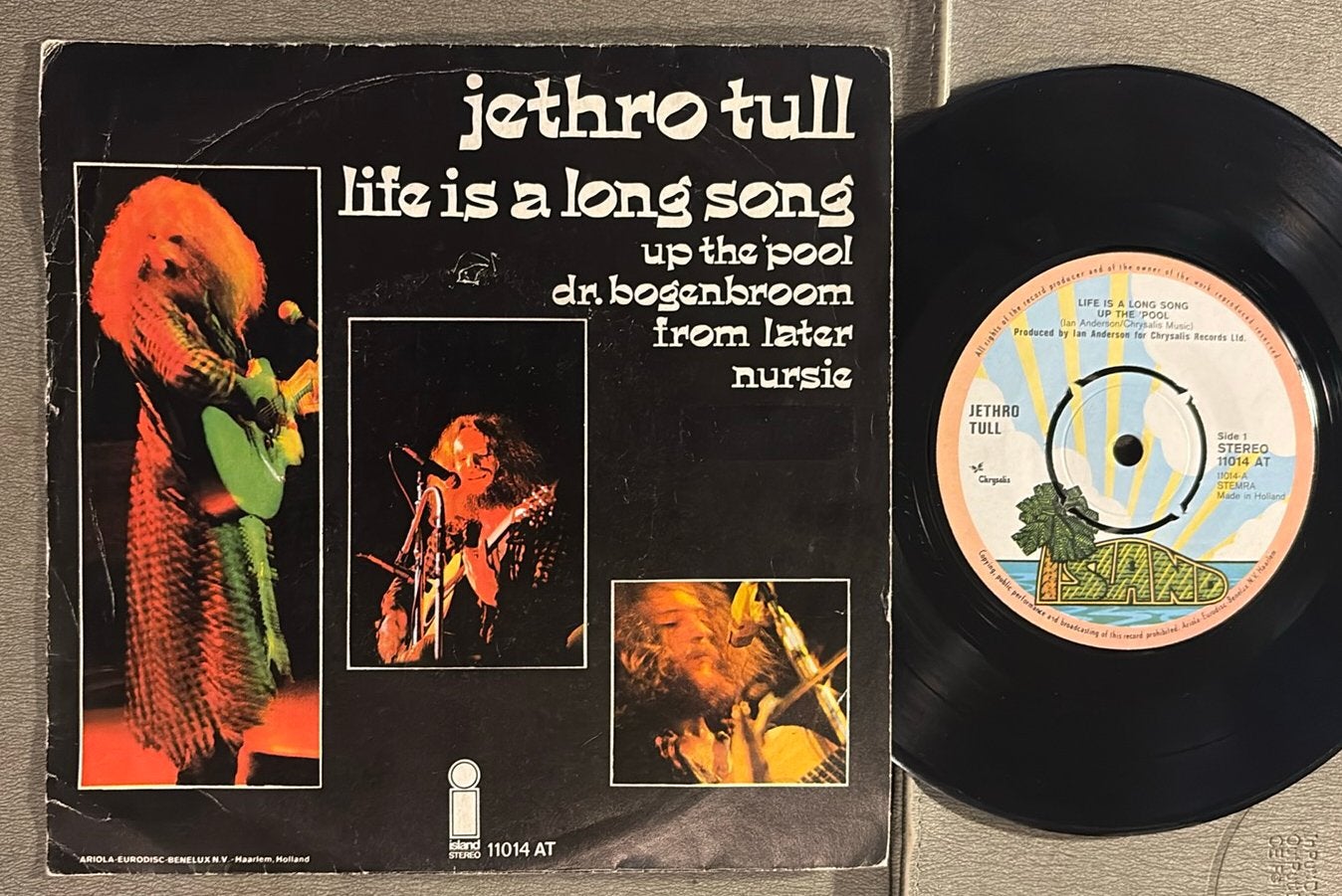 Jethro Tull - Life is a long song +3 EP 7” NL 1971, Gebruikt, 7 inch, Ophalen of Verzenden, Rock en Metal