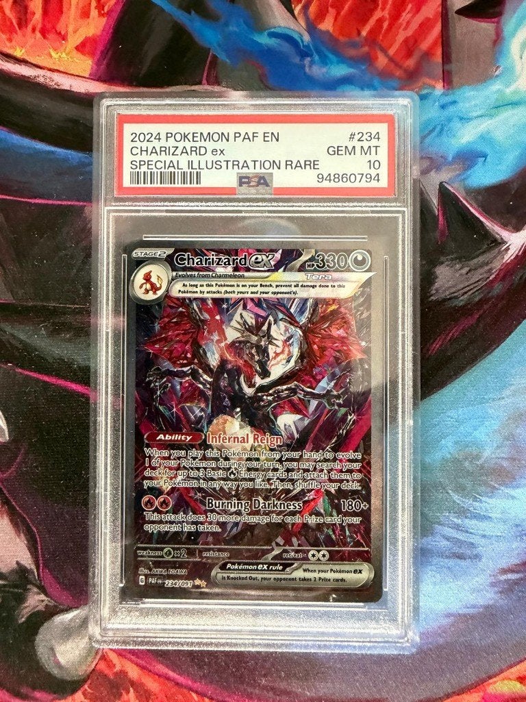 Charizard ex 234 PSA 10, Ophalen of Verzenden, Zo goed als nieuw