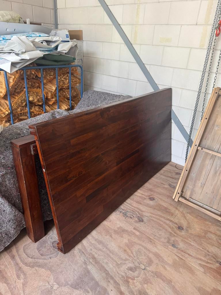Robuuste Eetkamertafel Cape Cod  - Massief Hout, Ophalen, Gebruikt, 50 tot 100 cm, 150 tot 200 cm