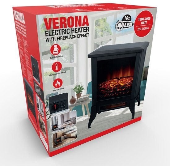 Verona Classic Fire Sfeerhaard Elektrisch nieuw in doos !, Ophalen of Verzenden, Nieuw, Vrijstaande haard, Elektrische haard