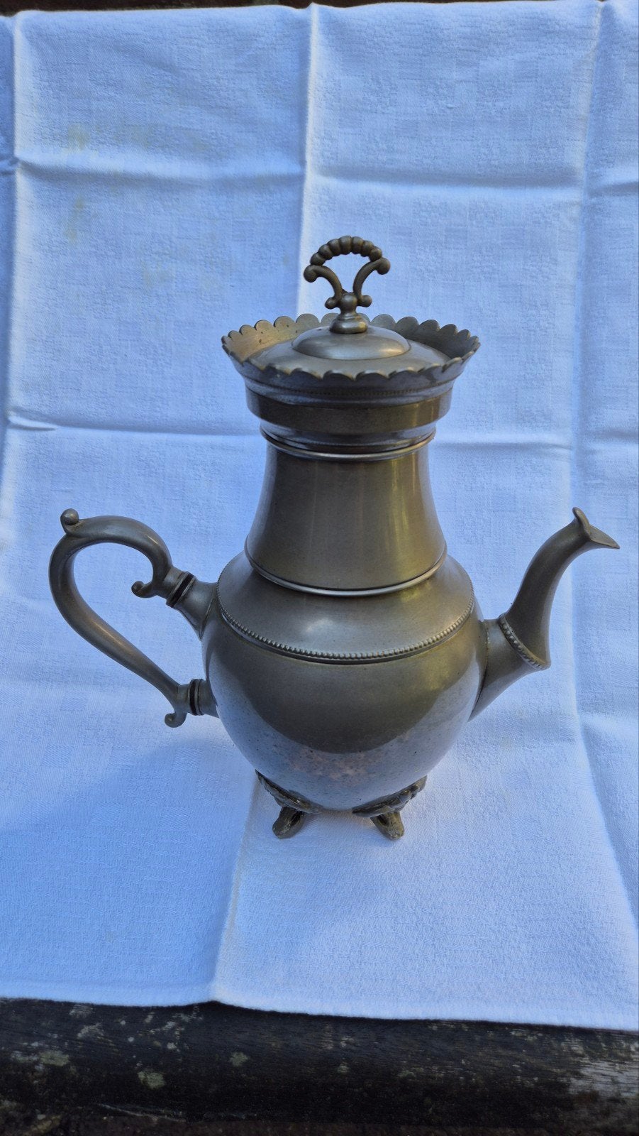 Antieke tinnen pot, Ophalen of Verzenden