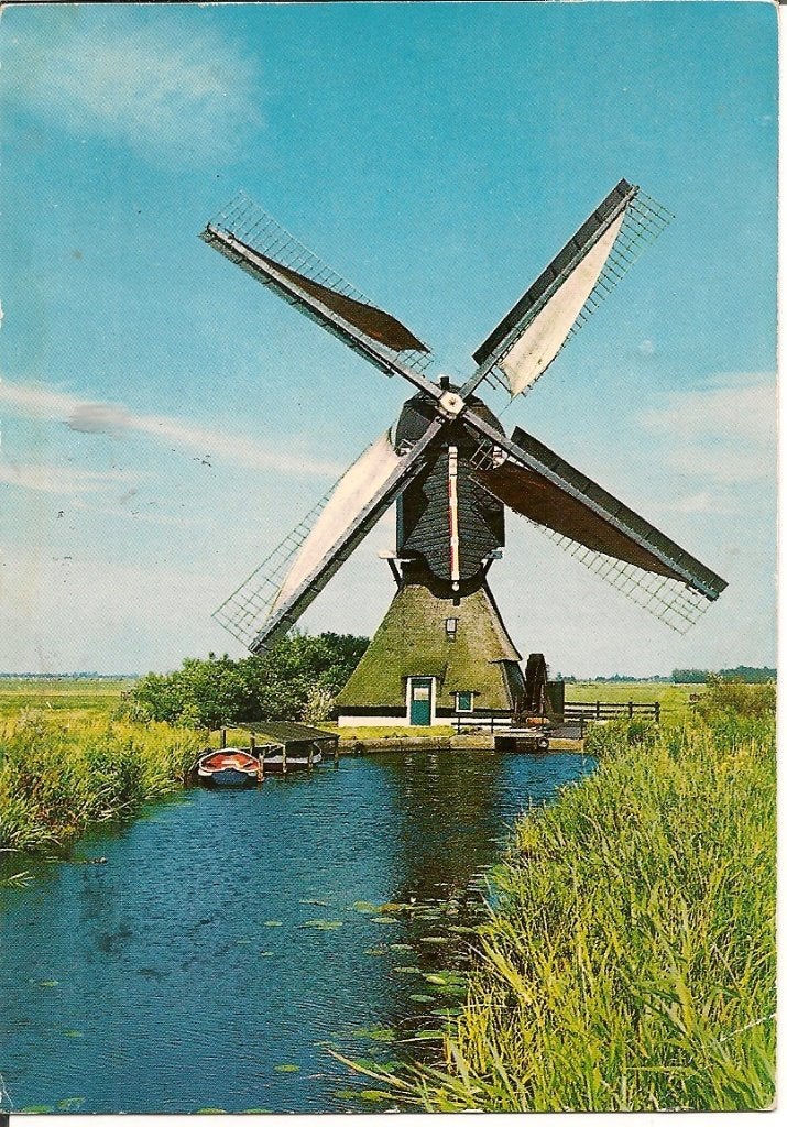 Ansichtkaart: Molen aan het water, Gelopen 1978 Streefkerk, Ophalen of Verzenden, 1960 tot 1980, Gelopen, Noord-Brabant