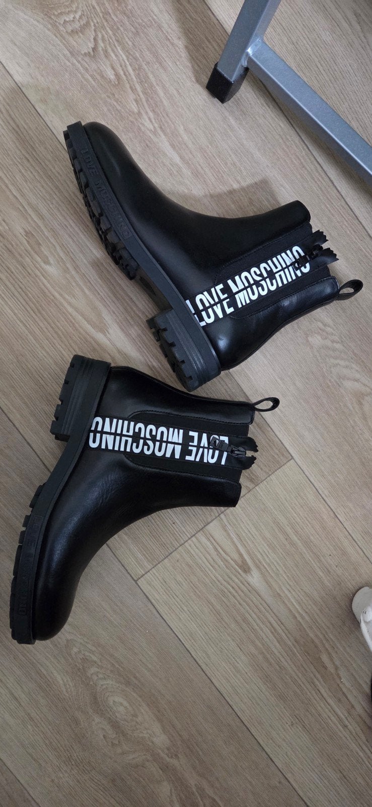 Nieuwe Love Moschino Enkellaarzen Zwart Maat 36/37, Love Moschino, Zwart, Lage of Enkellaarzen, Nieuw