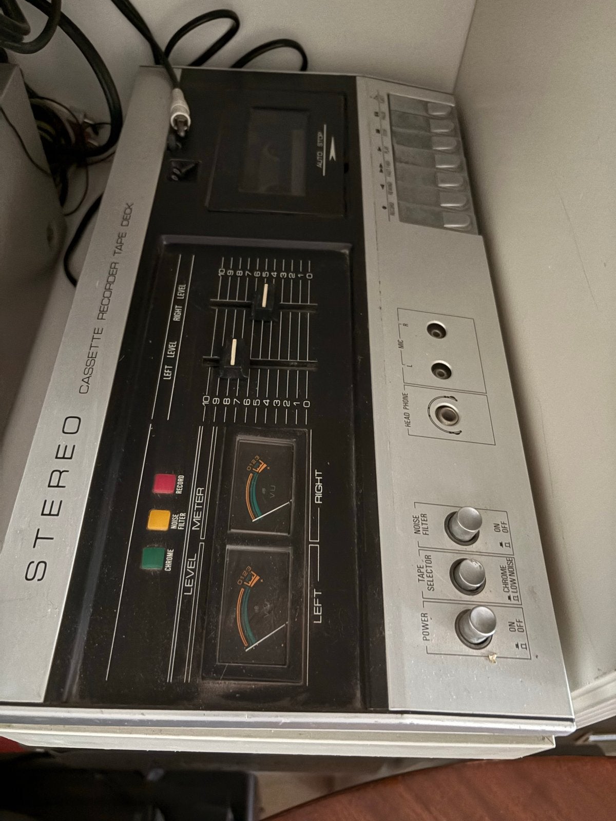 Philips N2510 Stereocassettedeck - Jaren '70 Vintage, Ophalen, Enkel, Philips, Tape counter