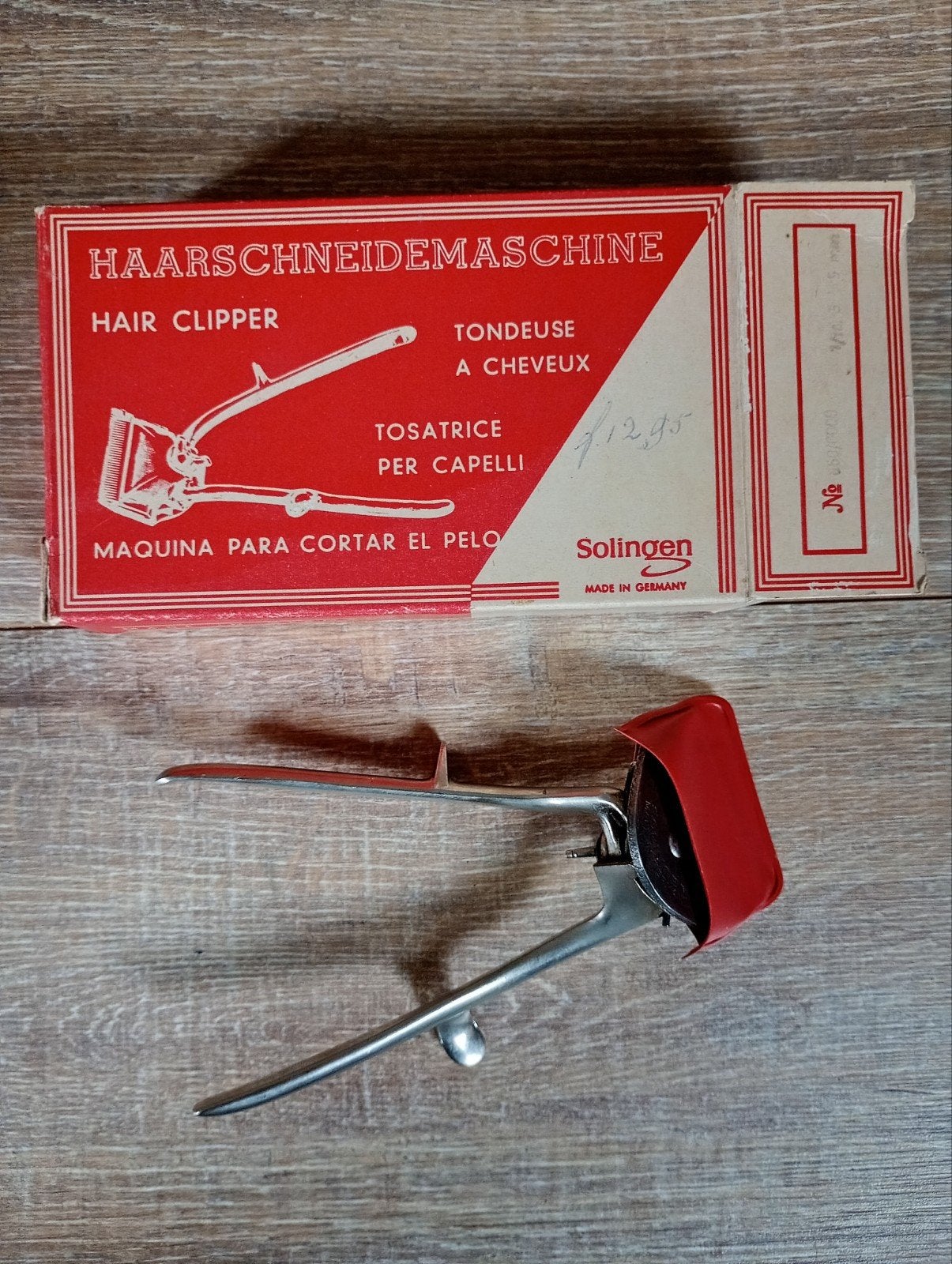 Vintage Solingen Handmatige Haarsnijder in Doos, Ophalen of Verzenden