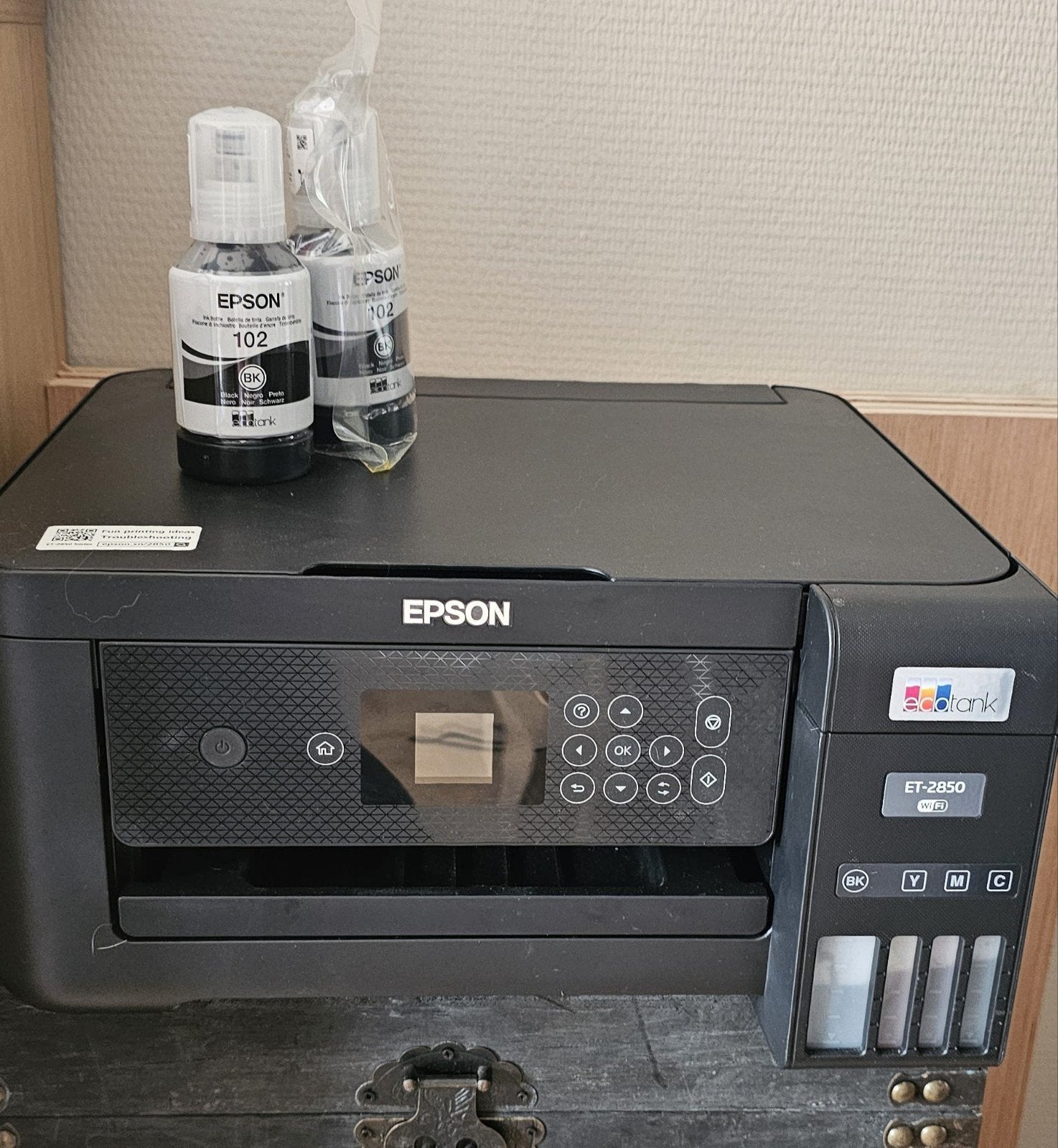 Epson EcoTank ET-2850 All-in-One Inkjetprinter, Ophalen, All-in-one, Draadloos, Zo goed als nieuw