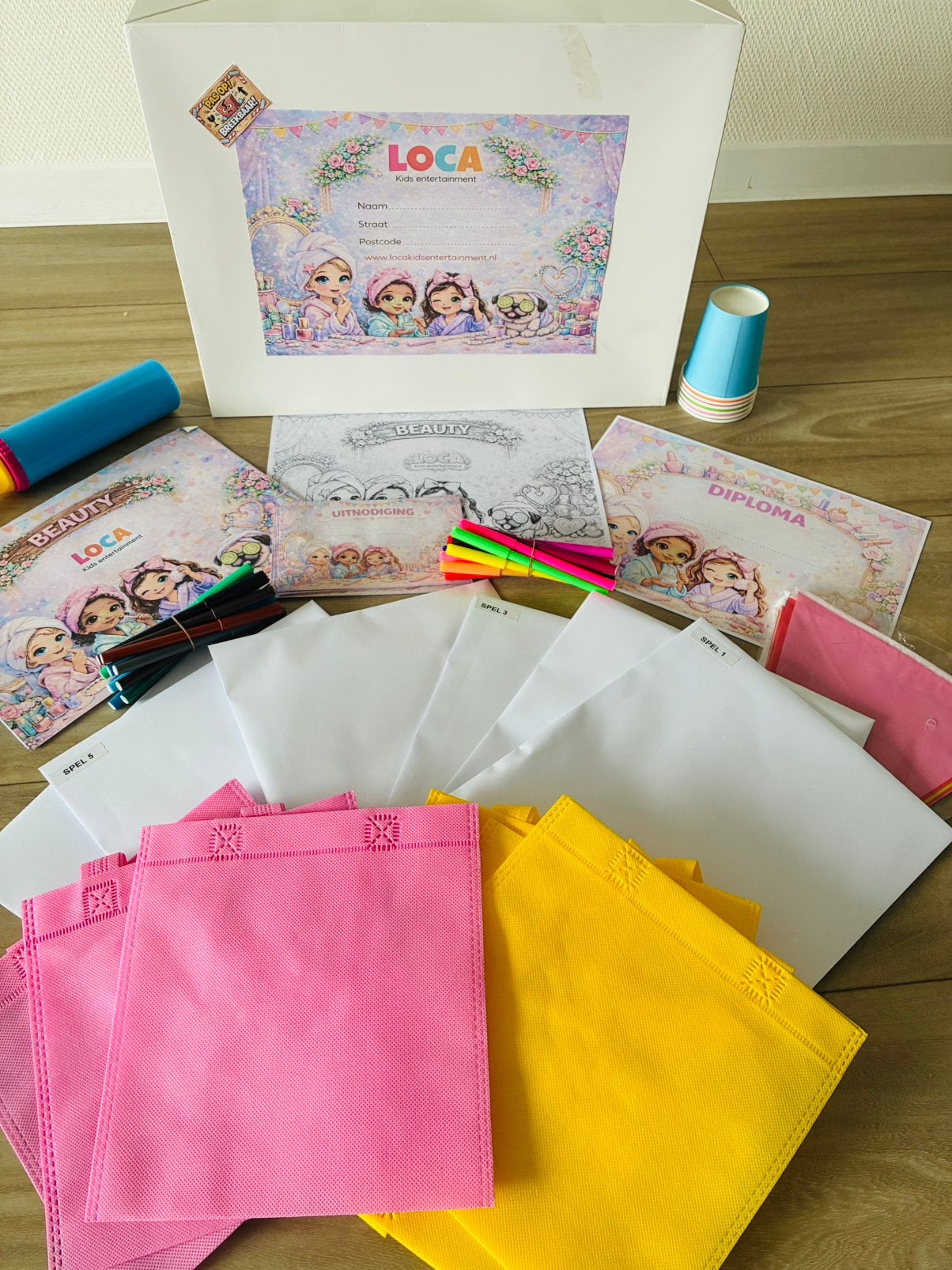 Beautyfeestje kinderfeestje, Ophalen of Verzenden, Nieuw, Verjaardag