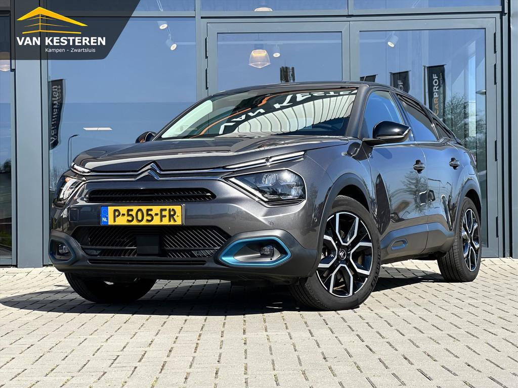 Citroen ë-C4 EV 50kWh 136pk Shine | CAM | HUD | SOH 90% | S, Auto's, 136 pk, Gebruikt, Leder en Stof, 315 min