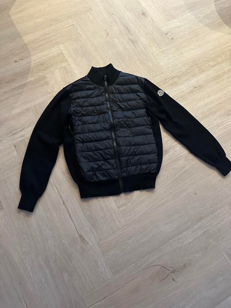 Moncler cardigan, Kleding | Heren, Ophalen of Verzenden, Zo goed als nieuw, Maat 48/50 (M), Zwart