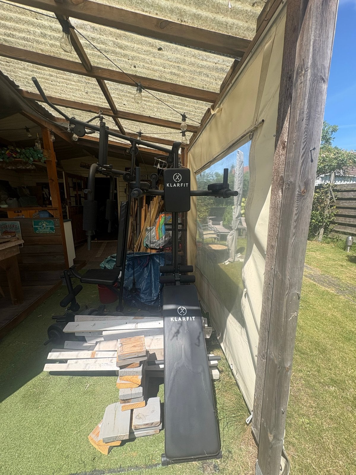 Klarfit Krachtstation - Complete Home Gym, Ophalen, Gebruikt, Krachtstation, Armen