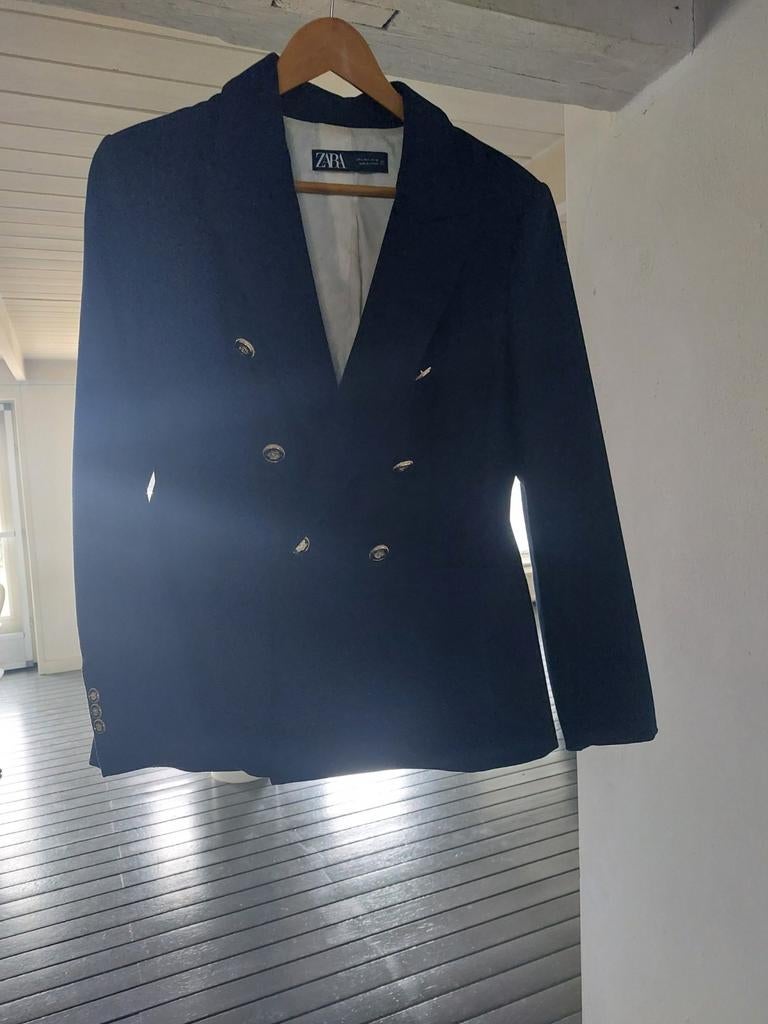 Donkerblauw colbert blazer met gouden knopen, Kleding | Dames, Jasjes, Kostuums en Pakken, Ophalen of Verzenden, Zo goed als nieuw