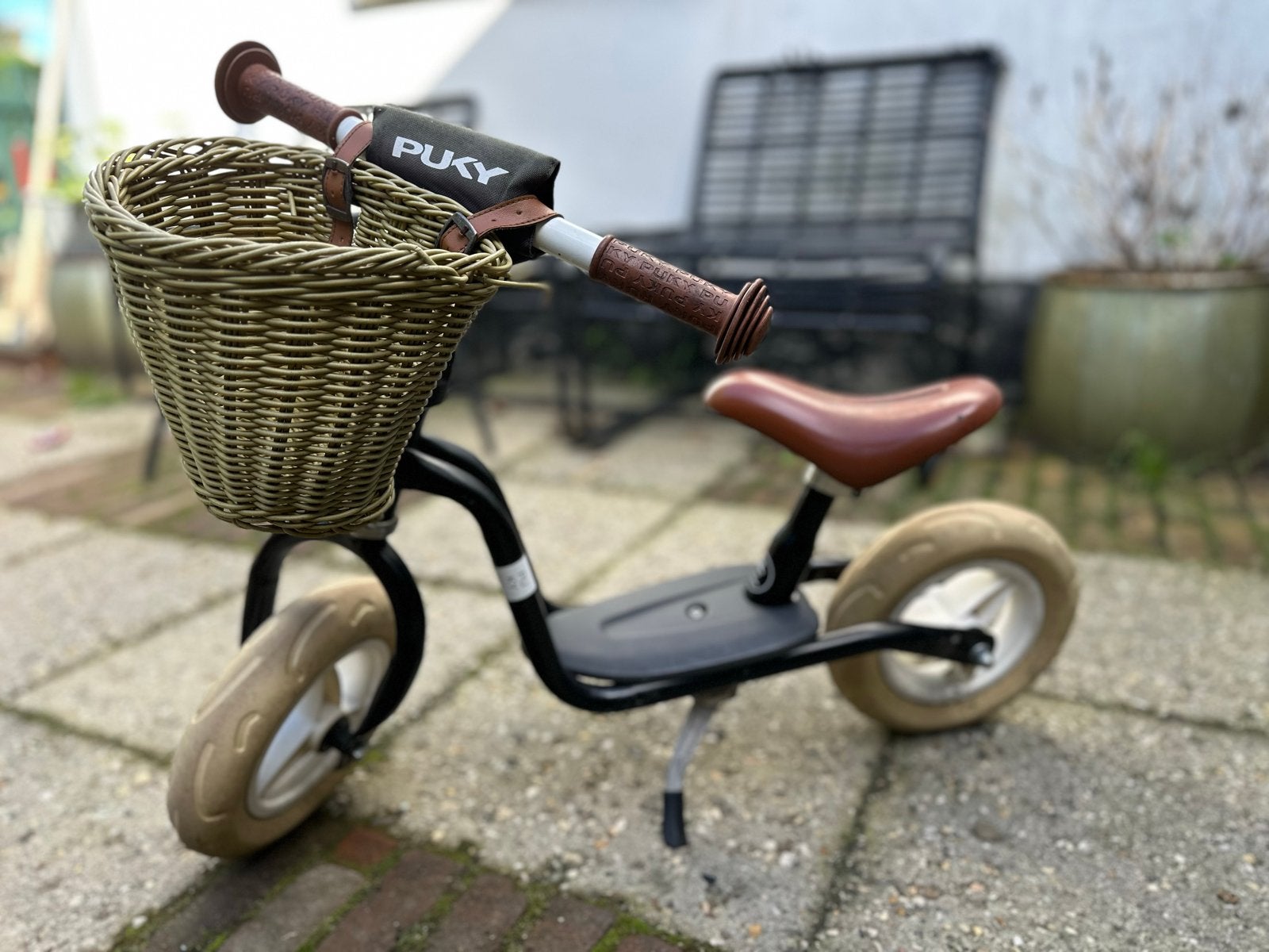 Puky loopfiets met mandje, Ophalen, Gebruikt, Minder dan 16 inch