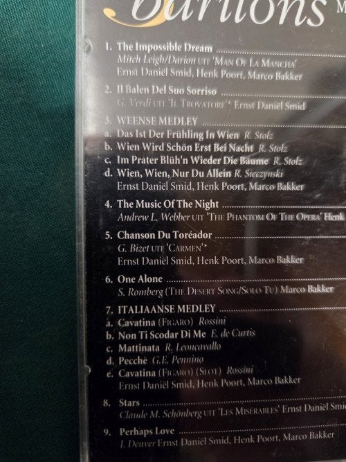 cd de 3 baritons, Ophalen of Verzenden