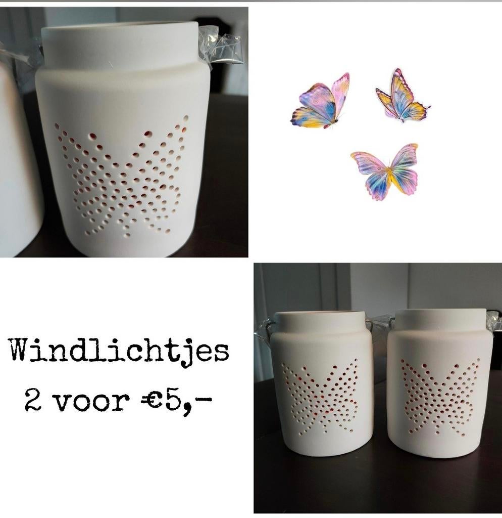Windlichtjes, Huis en Inrichting, Woonaccessoires | Kandelaars en Kaarsen, Ophalen of Verzenden, Nieuw, Overige materialen, Minder dan 25 cm