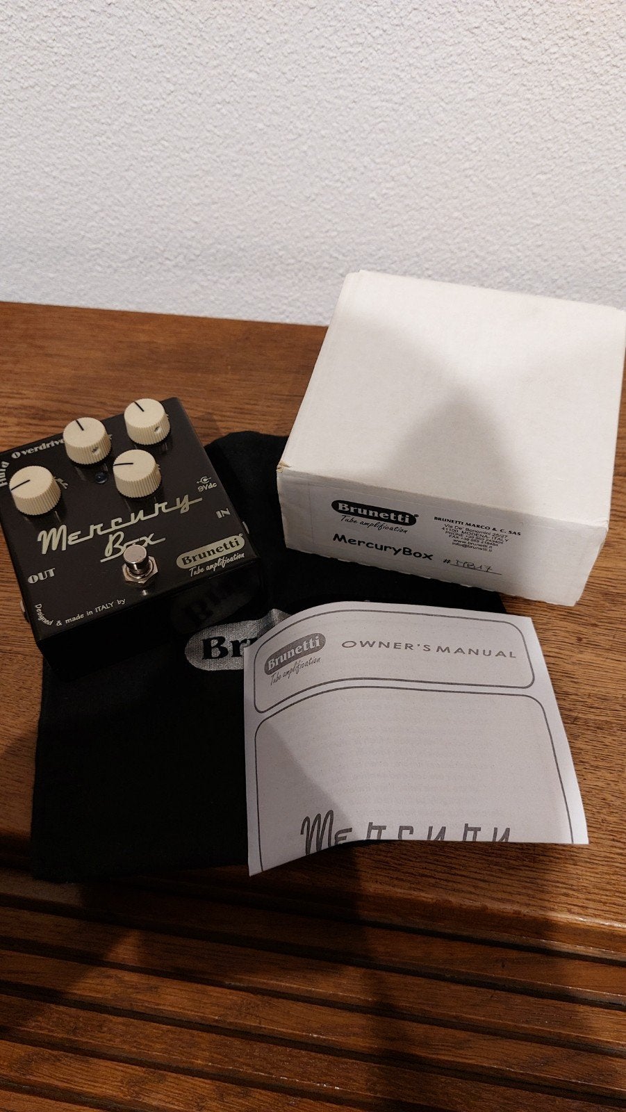 Brunetti Mercury Box Overdrive Pedaal, Ophalen of Verzenden, Zo goed als nieuw, Distortion, Overdrive of Fuzz