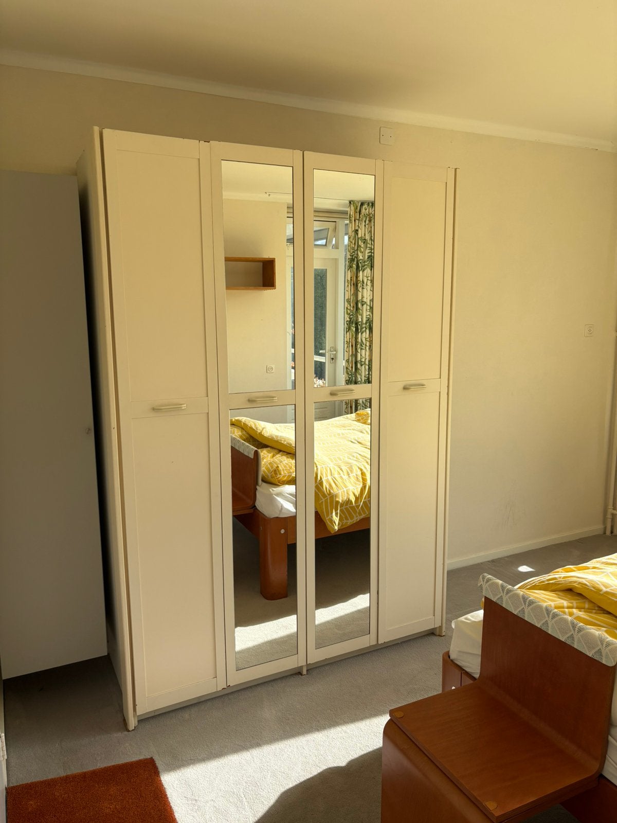 Kledingkast met spiegel, Huis en Inrichting, Ophalen, Met deur(en), Gebruikt, 200 cm of meer