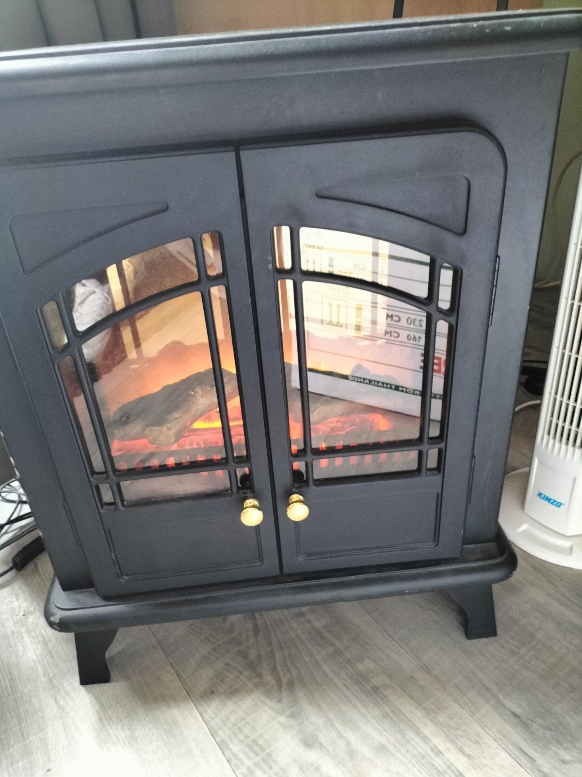 Elektrische sfeerhaard Classic Fire AJ60 met verwarming, Ophalen, Gebruikt, Vrijstaande haard, Elektrische haard