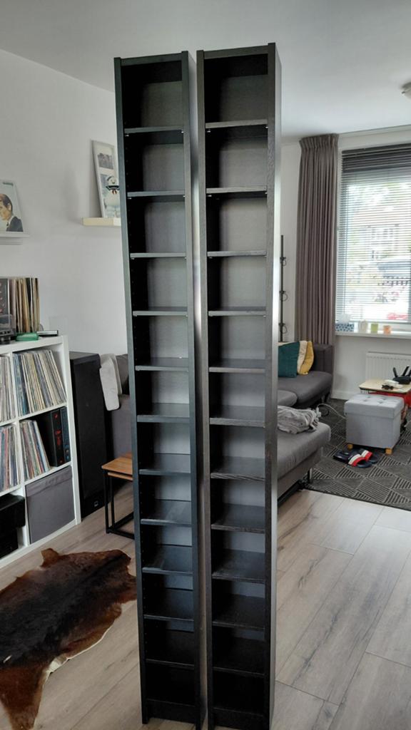 Ikea cd kasten zwart, Huis en Inrichting, Woonaccessoires | Cd- en Dvd-rekken, Ophalen, Zo goed als nieuw, Hout, Cd's