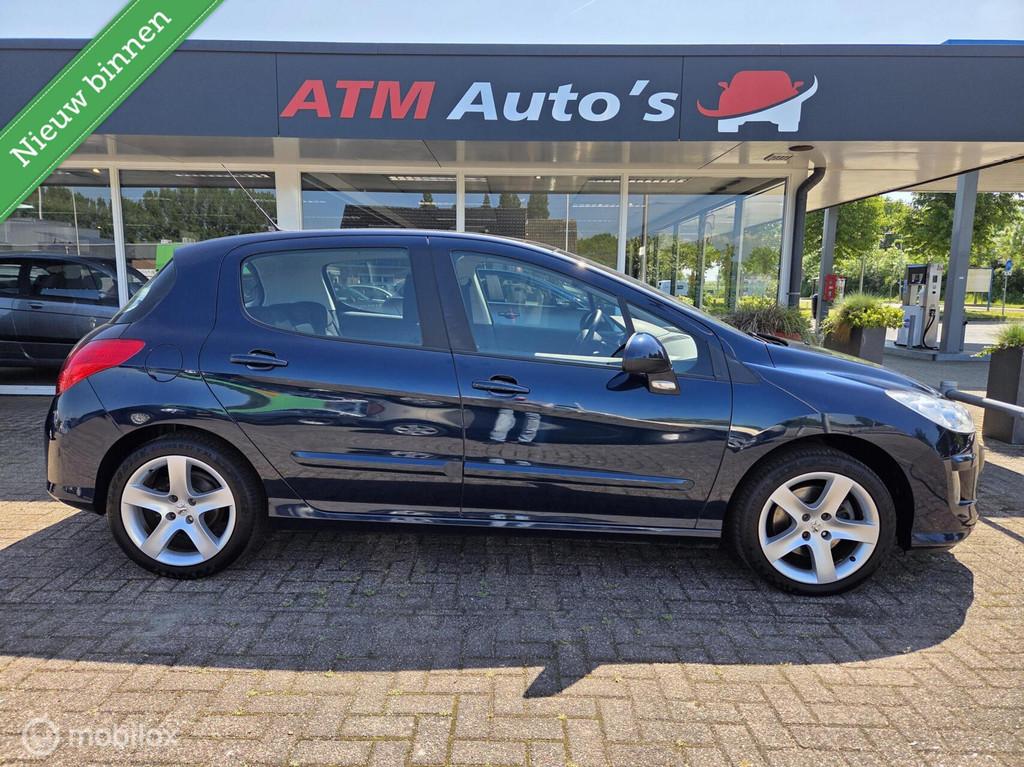 Peugeot 308 1.6 Automaat 5drs Airco Cruise LMV PDC Panorama, Euro 5, Gebruikt, Blauw, 1650 kg