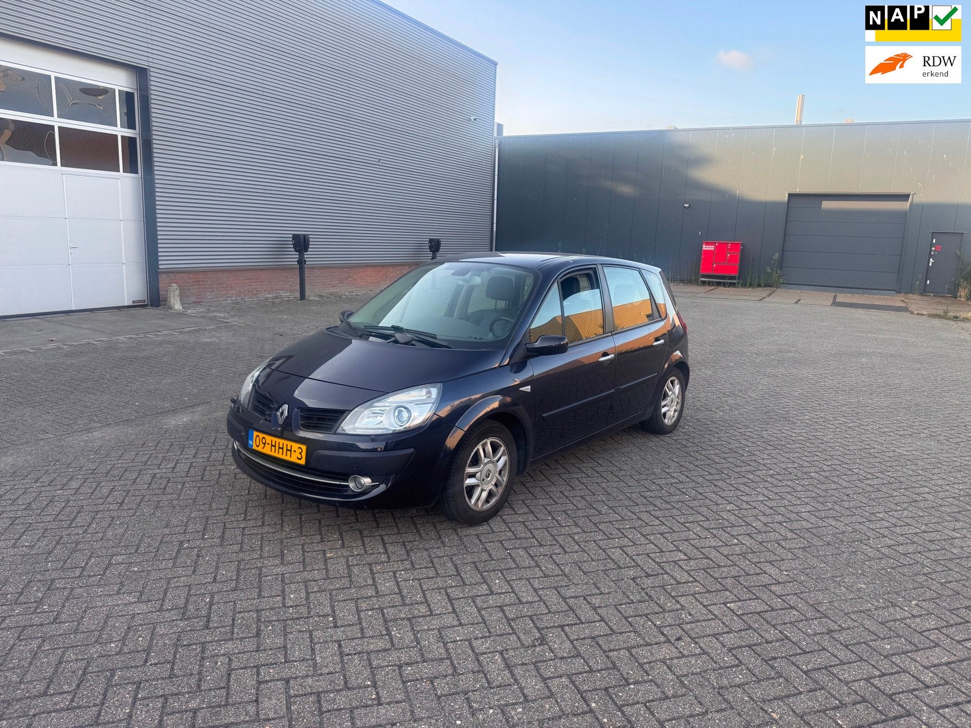 Renault Scénic 1.6-16V Tech Line LPG.Clima.Navi.Xenon, Auto's, Gebruikt, Blauw, Origineel Nederlands, Bedrijf