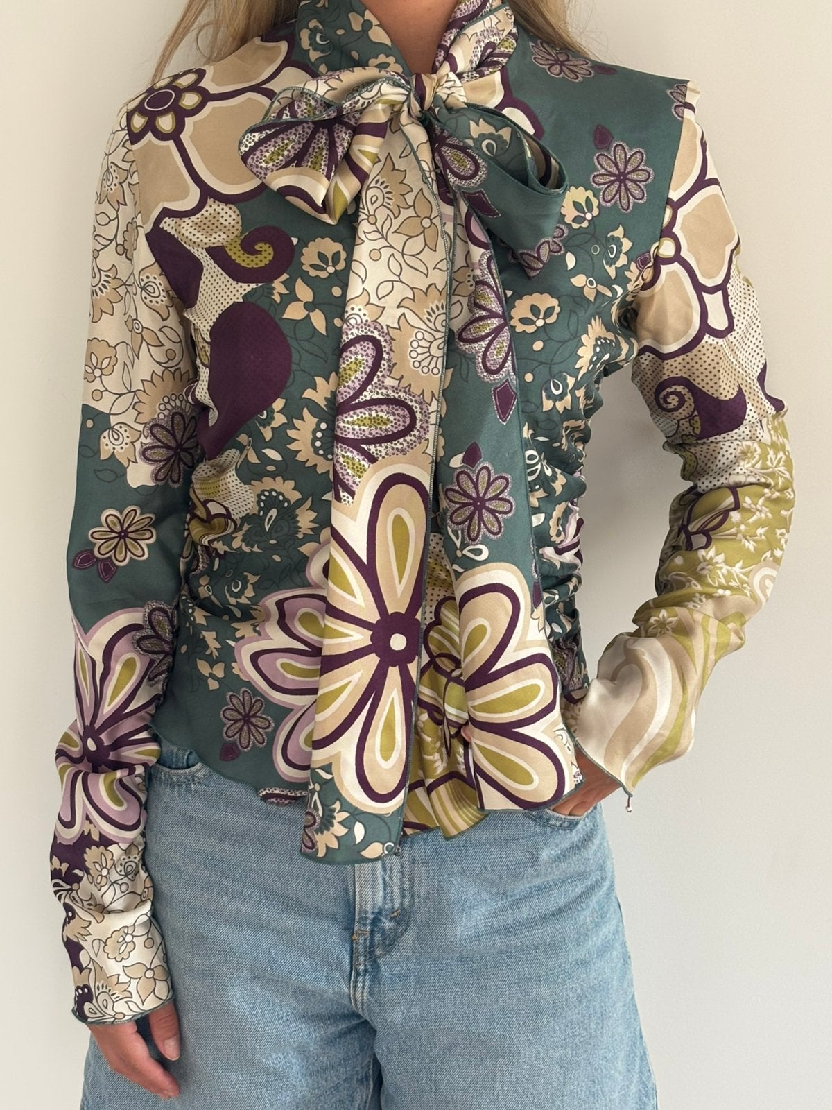 Super 100% zijden  blouse van Seventy, Kleding | Dames, Ophalen of Verzenden, Zo goed als nieuw, Maat 38/40 (M)