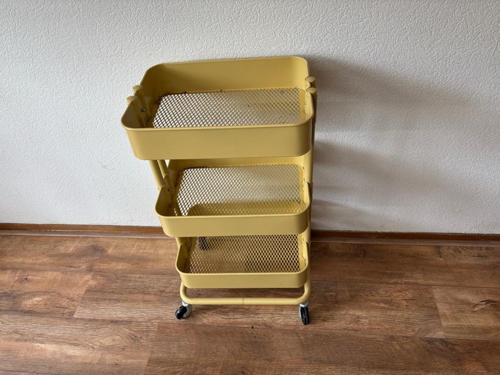 IKEA RÅSKOG Roltafel - Geel, Ophalen of Verzenden, Gebruikt