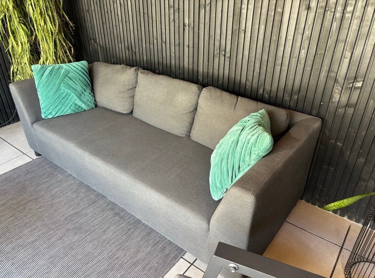 Jysk bank - Comfortabele 3-zitsbank, Tuin en Terras, Ophalen, Gebruikt, Aluminium